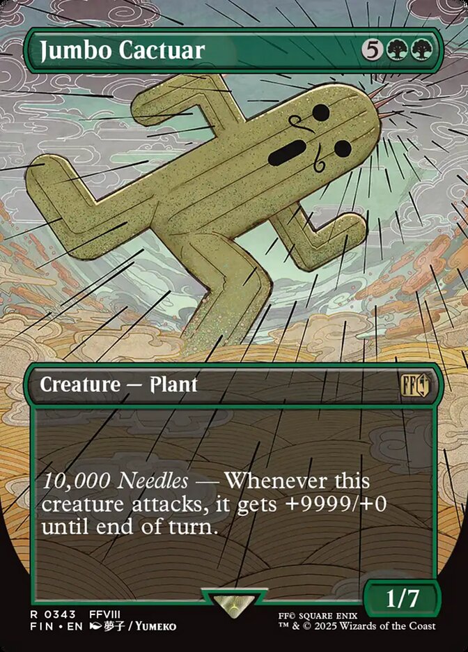 Borderless Jumbo Cactuar Final Fantasy #343