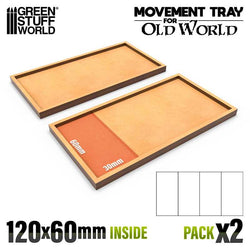 60x30mm 4x1 The Old World Movement Tray | Green Stuff World