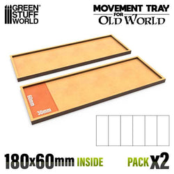 60x30mm 6x1 The Old World Movement Tray | Green Stuff World