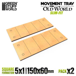 60x30mm 5x1 Slimfit The Old World Movement Tray | Green Stuff World