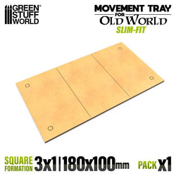 100x60mm 3x1 Slimfit The Old World Movement Tray | Green Stuff World