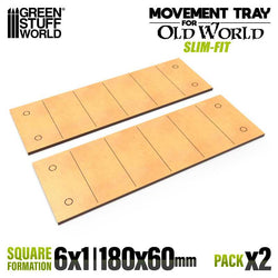 60x30mm 6x1 Slimfit The Old World Movement Tray | Green Stuff World