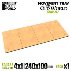 100x60mm 4x1 Slimfit The Old World Movement Tray | Green Stuff World