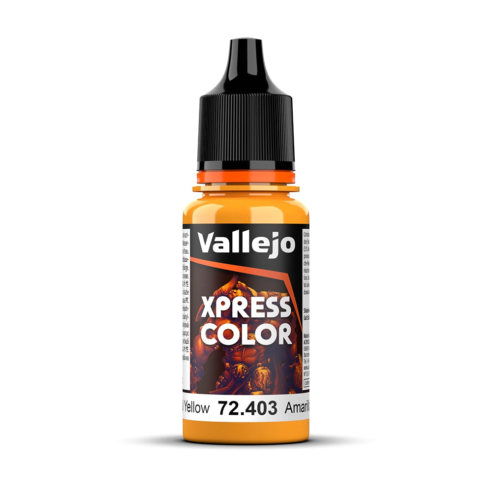 Vallejo Imperial Yellow Xpress Color Hobby Paint 18ml