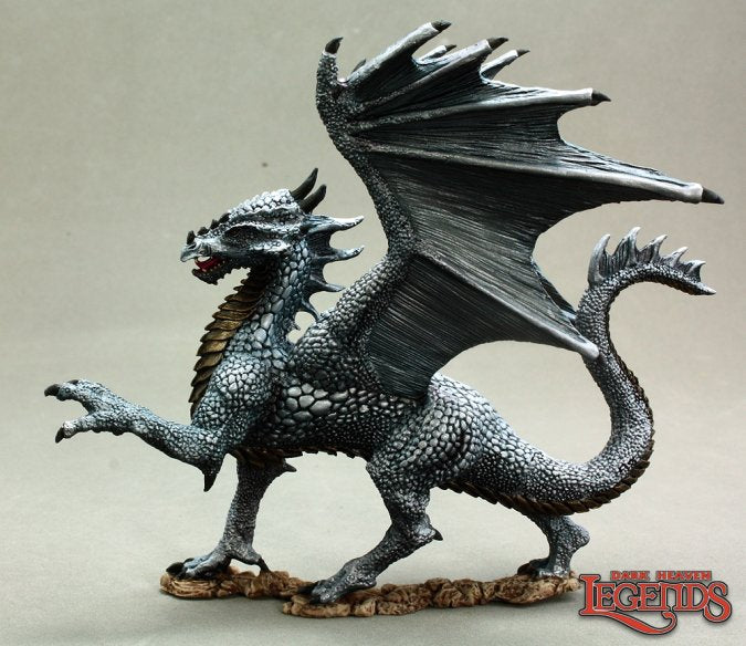 02539: Silver Dragon. Sculpted by Sandra Garrity