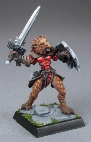 03403: Na'Kaat, Female Half Dragon Paladin by Julie Guthrie