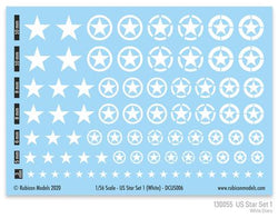Decals - US Star - Set 1 (Rubicon DCUS006) :www.mightylancergames.co.uk