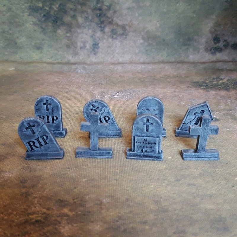 Grave Headstones - Iron Gate Scenery