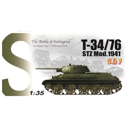 Battle of Stalingrad T-34/76 1941 - Dragon 1:35 Scale Tank