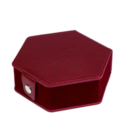 Red Hexagonal RPG Dice Storage Box
