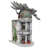 Diagon Alley Collection: Gringotts Bank Wrebbit 3D Puzzle lets you use the 300 foam backed puzzle pieces to create the bank fortress complete with dragon a great gift for a Harry Potter fan.