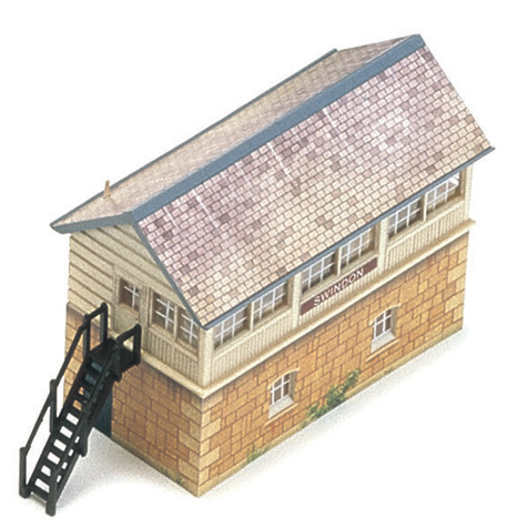 Signal Box by Hornby for your scale model railway. A miniature signal box with stone effect markings