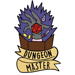 Dungeon Master RPG Pin Badge