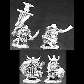 06042 - Dwarven Command (Reaper Dark Heaven Legends Metal). Dwarf gaming miniatures