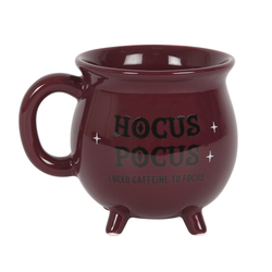 Hocus Pocus I Need Caffeine To Focus Cauldron Mug
