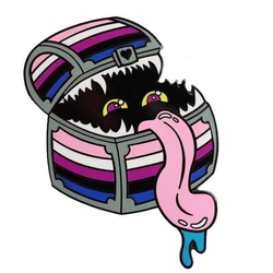 Genderfluid Mimic Enamel Pride Pin Badge