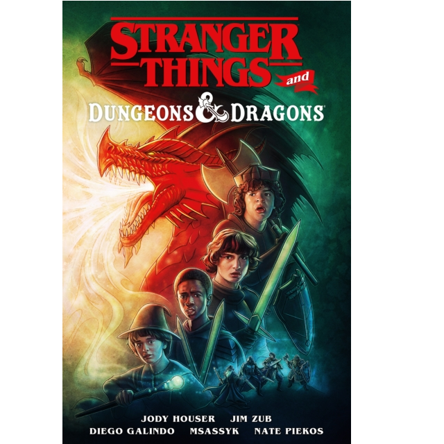 Stranger Things And Dungeons & Dragons a paperback graphic novel by Jody Houser, Jim Zub and Stefano Martino.