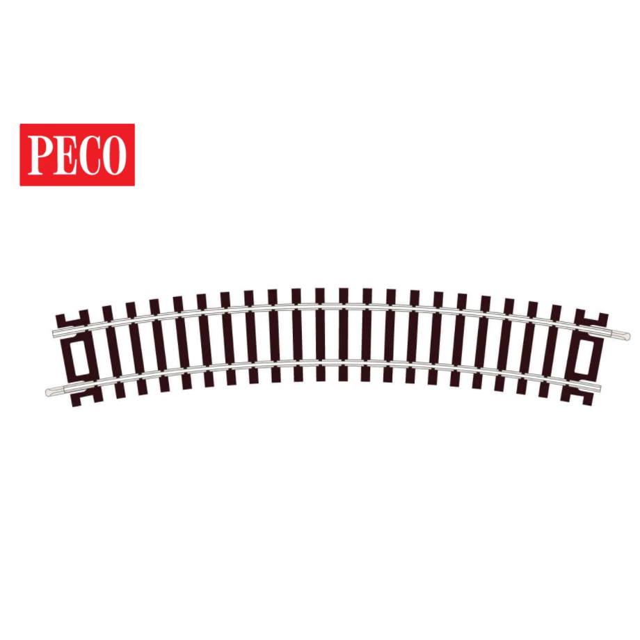 Standard Curve, 2nd Radius - HO/OO- PECO - ST225 - Trackage