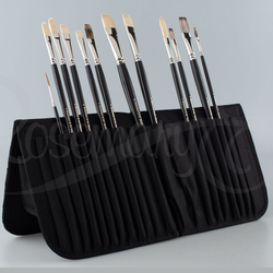 A black case by Rosemary and Co to store your paint brushes