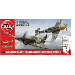 Spitfire MkIa and Messerschmitt Bf109E-4 Dogfight Doubles Gift Set 1:72 (A50135)