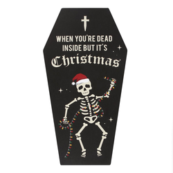 Dead Inside Christmas Sign