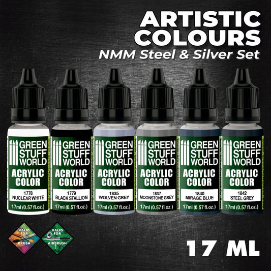 NMM Steel and Silver - Paint Set...