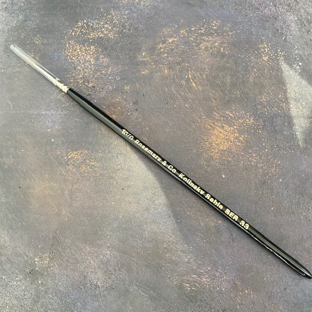 Series 33 Kolinsky Sable -10/0 - Rosemary & Co paint brush