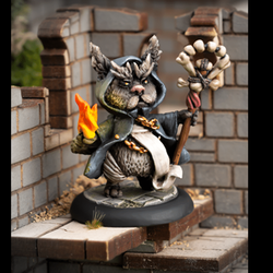 Wilbur The Warlock - Cats Of Crumptown - Nightfolk cat miniature Northumbrian Tin Soldier 