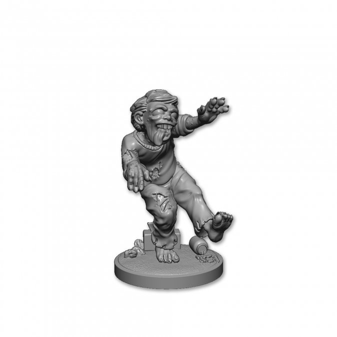 04039- Con Crud Convention Zombie (Reaper Dark Heaven Legends Metal)04039- Con Crud Convention Zombie (Reaper Dark Heaven Legends Metal). Reaper Miniatures gaming figure of a zombie with one foot in the air