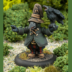 The Caawlock by Northumbrian Tin Solider the leader of the crows this miniature wears a large hat, coat and trousers with a crow on his arm