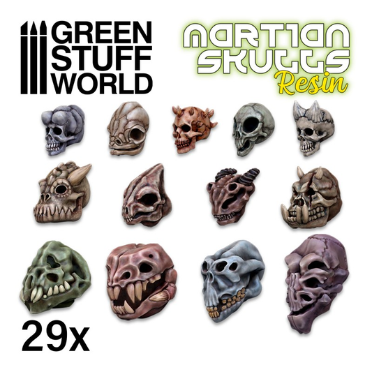 Martian Alien Resin Skulls by G...