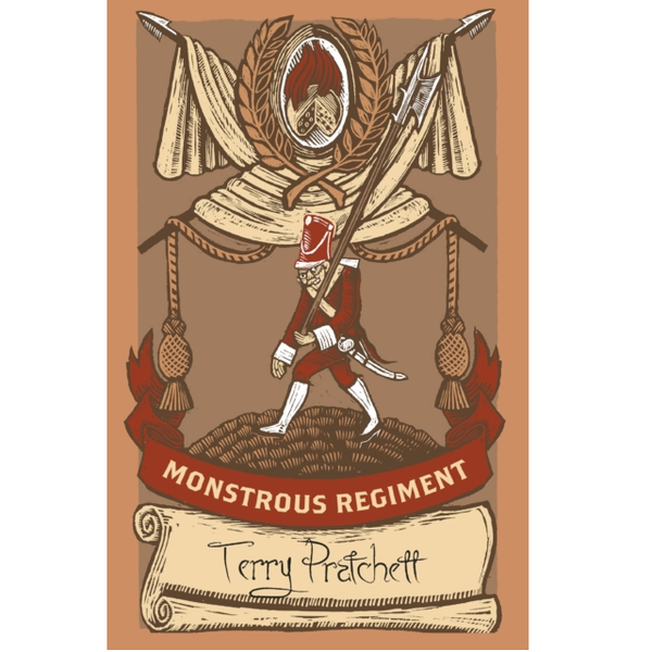 Monstrous Regiment a hardback Discworld novel by Terry Pratchett as part of the Industrial Revolution collection. 