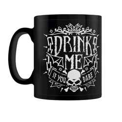 Drink Me If You Dare Black Mug