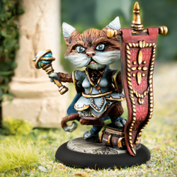 Izzy The Cleric - Cats Of Crumptown - Nightfolk Cat miniature by Northumbrian Tin Soldier 