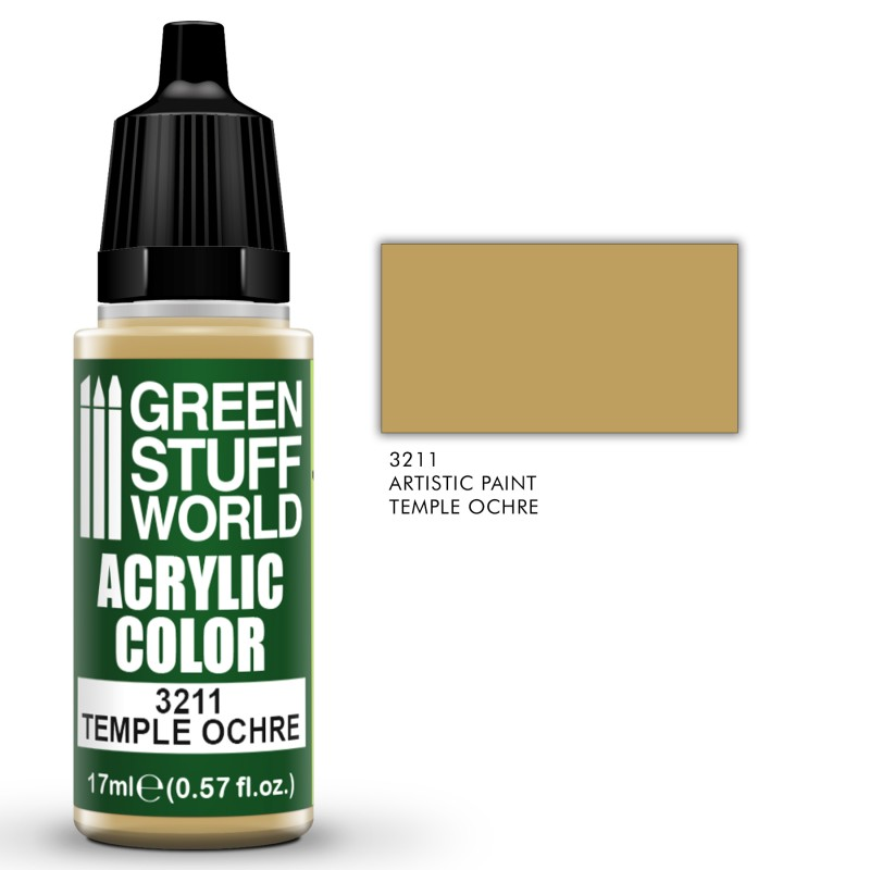 bottle of paint. Temple Ochre by green stuff world