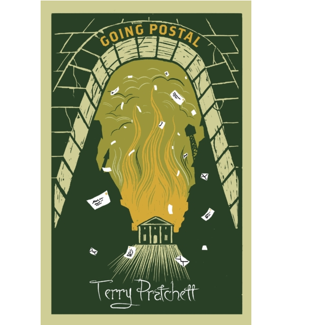 Going Postal a hardback Discworld novel by Terry Pratchett as part of the Industrial Revolution collection.