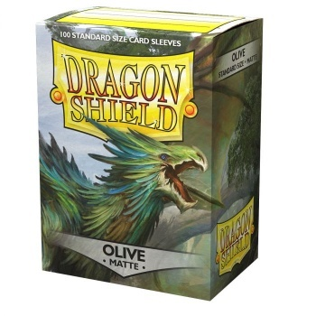 Dragon Shield Matte Olive Green – 100 Standard Size Card Sleeves