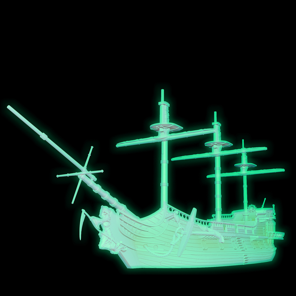 Storm Wraith Glow In The Dark Pirate Ship