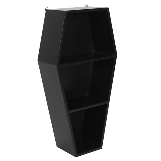Coffin Shelving Display in black