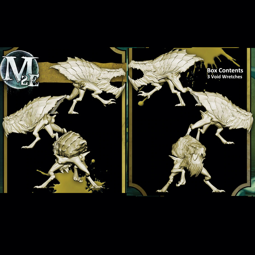 Malifaux unusual looking creatures with a multitude of eyes and sharp jaws