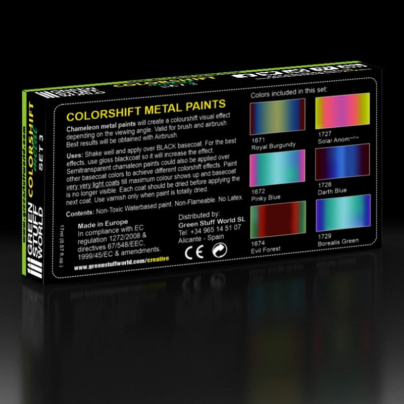 Colorshift Chameleon Acrylic Paint Set 3