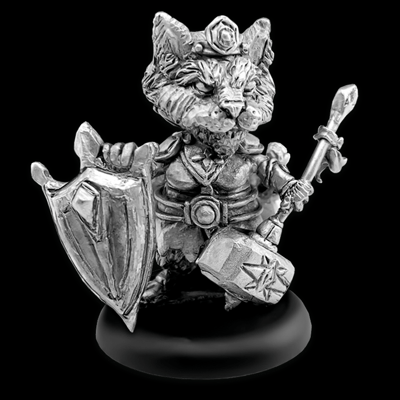 Muffet the paladin cat miniature by Northumbrian Tin Solider