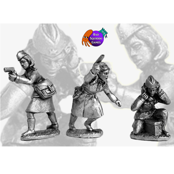 Female Soviet Command - Officer, Medic & Radio - FZ001 - Bad Squiddo Games