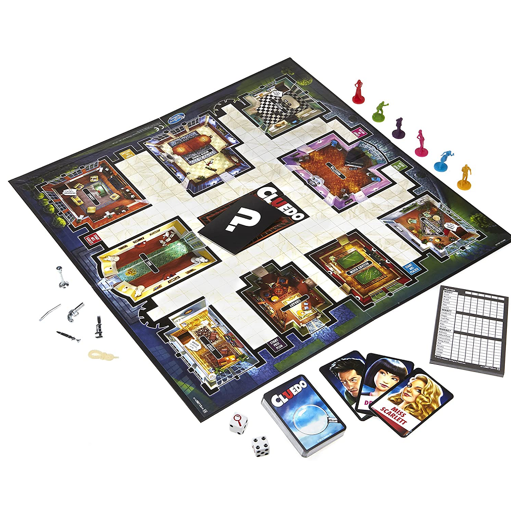Cluedo board games laid out on the table