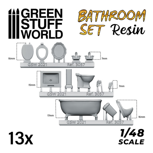 Resin Bathroom Set by Green Stuf...