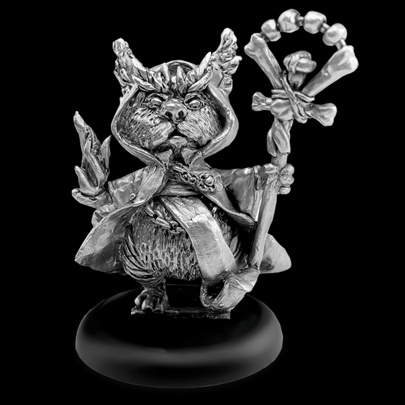 Wilbur The Warlock - Cats Of Crumptown - Nightfolk cat miniature Northumbrian Tin Soldier