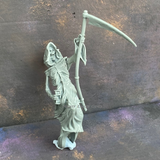 Reaper Miniature Gaming Figure. this miniature represents death with an hour glass in one hand and a scythe in the other for the Reaper Pirate Ship