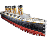 Titanic 440pc Wrebbit 3D Puzzle lets you use the 440 foam backed puzzle pieces to create the famous passenger liner in all her glory making a great display piece.