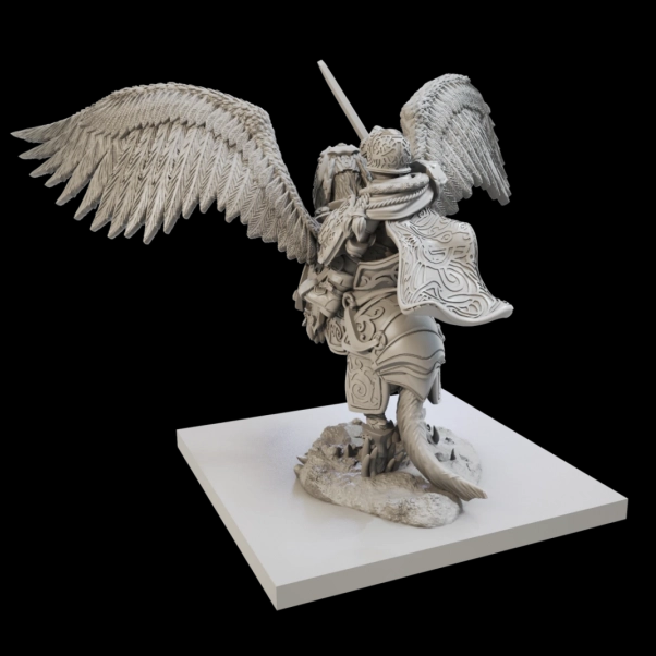 Halfling General on Winged Aralez - Kings Of War