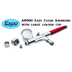 AB900 Easy Clean Airbrush With Large Colour Cup- Expo